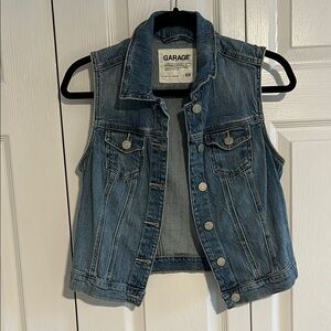 Garage Blue Jean Vest